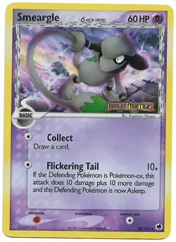 Smeargle [Reverse Holo] #39 Pokemon Dragon Frontiers - Image 1