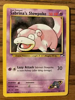 Lot Of (3) Pokemon Cards: Sabrina’s Mr. Mime 94/132 (2) + Slowpoke 95/132 (1) - Image 3