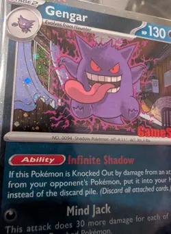 Pokemon TCG Pokemon Gengar GameStop Exclusive Promo With Nice Swirl - Image 3