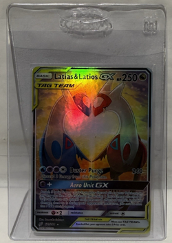 Pokemon Latias & Latios GX TAG TEAM Full Art Holo Ultra Rare 170/181 Sm-Team Up - Image 1