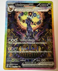 Pokemon Prismatic Evolutions Umbreon ex 161/131 Special Illustration Rare - Image 1