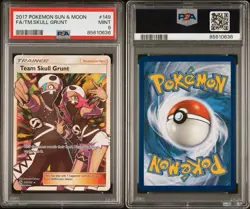 2017 Full Art Team Skull Grunt Pokemon Sun & Moon #149 - PSA 9 - Image 3