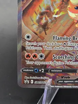 Pokemon Flareon V Single Strike Promo Holo SWSH179 210 HP Sword & Shield Card - Image 5