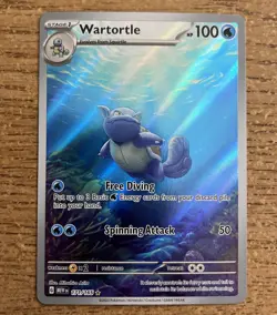 Pokemon Wartortle 171/165 Sv: Scarlet & Violet 151 Illustration Rare - Image 1