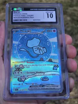 Pokemon TCG Bubble Mew EX 232/091 Paldean Fates CGC 10! - Image 4