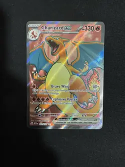 Charizard EX Holo Rare Pokemon TCG Card 183/165 Scarlet & Violet 151 NM - Image 1