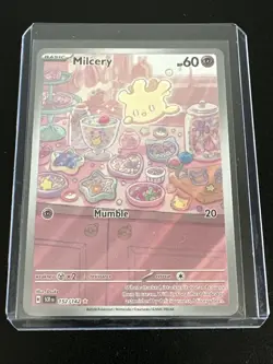 Pokemon Card - Milcery Stellar Crown 152/142 Illustration Rare - Image 1