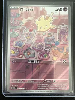 Pokemon Card - Milcery Stellar Crown 152/142 Illustration Rare - Image 3