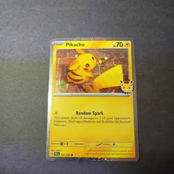 Pokemon Near Mint Pikachu 051/162 Pokemon Day 30th Anniversary 2026 (NM).. - Image 1