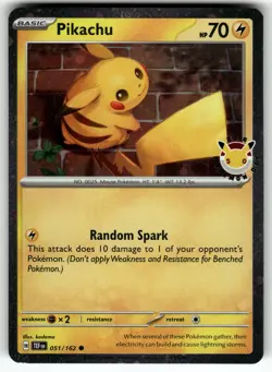 Pikachu (Pokemon Day 2026) 051/162 NM Pokemon Card TCG - Image 1