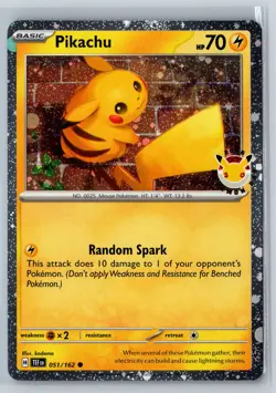 Pikachu (Pokemon Day 2026) Holo Miscellaneous Cards & Products 051/162 NM - Image 1