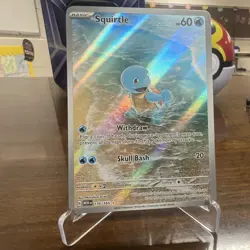 Pokemon Squirtle 170/165 Scarlet & Violet 151 Illustration Rare Full Art Holo - Image 1