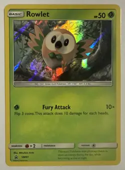 Pokemon - Rowlet - SM01 - Promo - Holo Near Mint/ Mint - Image 1