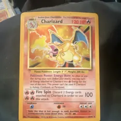Pokemon Charizard 4/102 Base Set Holo Rare 120 HP Card Wizards of the Coast - Image 1