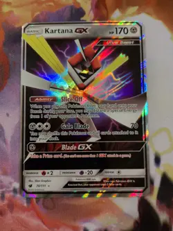Pokemon TCG Kartana GX 70/111 Sm-Crimson Invasion Holo Card 2017 - Image 1