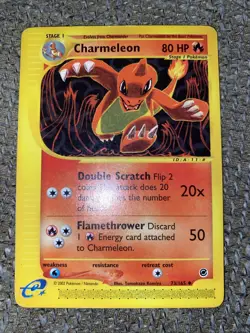 Pokemon TCG Charmeleon Expedition Base Set Card 73/165 Regular Uncommon - Image 1