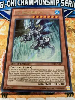 Yugioh Tidal, Dragon Ruler Of Waterfalls - CT10-EN001 NM - Image 1