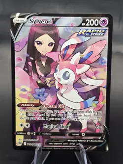 Sylveon V TG14/TG30 Brilliant Stars Trainer Gallery Ultra Rare Pokemon Card New - Image 1