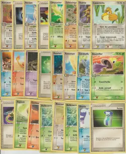 Lot 24 cartes POKEMON 2004 EX-GOOD EX Rouge Feu & Vert Feuille Carabaffe (FL 50) - Image 1