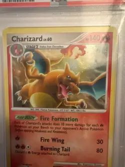 2009 Pokemon Platinum Arceus Charizard #1 Arceus-Cracked Ice PSA 7 - Image 2