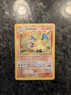 Pokemon TCG 1999 Base Set Charizard 4/102 Holo Rare Unlimited Holographic - Image 2