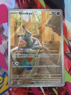 Pokemon TCG - Mimikyu SVP 075 Scarlet & Violet Black Star Promo Paldean Fates NM - Image 1