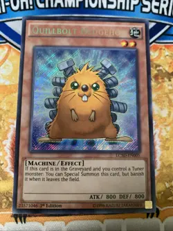 Yugioh QUILLBOLT HEDGEHOG LC5D-EN005 1st Edition NM - Image 1