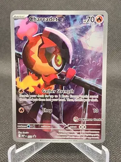 Charcadet 022 - Pokemon Center Stamped - Phantasmal Flames ETB Black Star Promo - Image 1