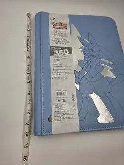 Pokemon Elite Series Lucario 9 Pocket Zippered PRO Binder Holds 360 Cards NEW! - Image 4
