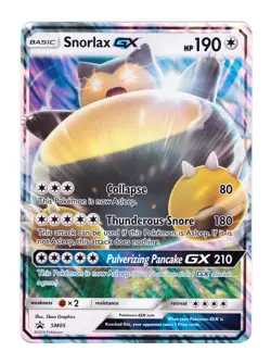 Snorlax GX Holographic Jumbo Card SM05 Promo - Pokemon TCG - Image 1