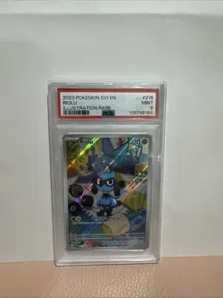 Pokemon TCG SVI Scarlet Violet Base Illustration Rare Card Riolu 215/198 - Image 1