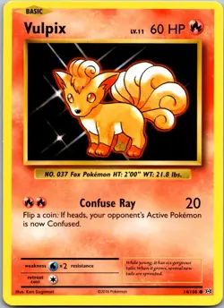 Vulpix 14/108 - XY - Evolutions Common Pokemon TCG NM - Image 1
