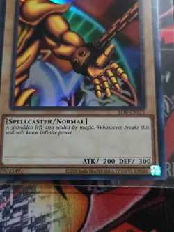Left Arm of the Forbidden One LOB-EN123 Ultra Rare 2020 Print 25th Anniversary - Image 2