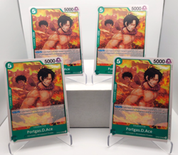 Portgas D. Ace Playset - OP09-035 x4 - Emperors in the New World - One Piece TCG - Image 1