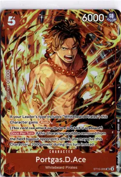 Portgas.D.Ace (Illustration Box Vol.5) SR One Piece Promotion Cards ST15-005 NM - Image 1
