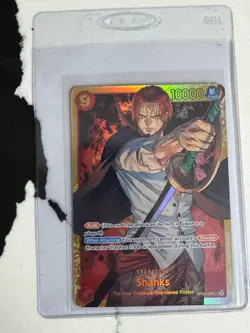 One Piece Shanks Leader Bandai OP01-120 Romance Dawn 10000 Power Holo English - Image 1
