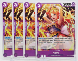 OP09-070 Nami One Piece Card Game Emperors In The New World x4 Playset - Image 1