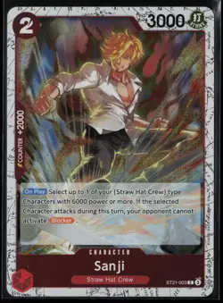 Sanji - ST21-003 (Pirate Foil) ST21-003 One Piece Premium Booster Vol. 2 NM - Image 1