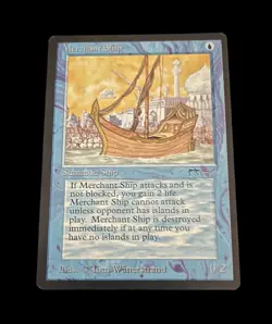 MAGIC THE GATHERING MTG - Arabian Nights - MERCHANT SHIP - Uncommon - Image 1