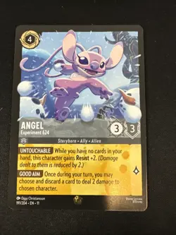 Disney Lorcana Winter spell Angel Experiment 624 Legendary 191/204 - Image 1