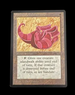 MAGIC THE GATHERING MTG - Arabian Nights - SANDALS OF ABDALLAH - Uncommon - Image 1