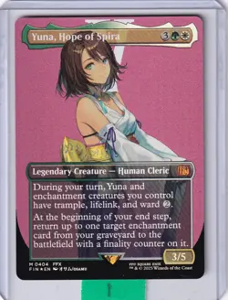 Yuna Hope of Spira (#404)(Borderless) FOIL * Final Fantasy MTG Magic - Image 1