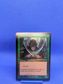 Llanowar Elves #1 Foil Promo Card Magic: The Gathering - Image 1