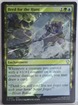 Bred for the Hunt [New, Near Mint] *Surge Foil* {Final Fantasy MTG} - Image 1