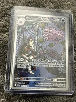 Pokemon TCG - Team Rocket's Weezing 199/182 Destined Rivals Holo IR - Image 1