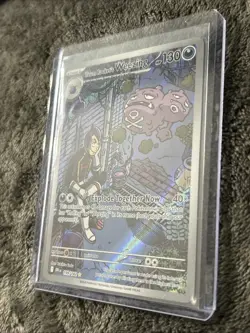 Pokemon TCG - Team Rocket's Weezing 199/182 Destined Rivals Holo IR - Image 4
