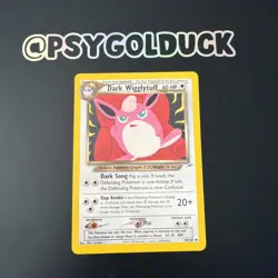 Pokemon TCG Dark Wigglytuff Neo Destiny 40/105 Regular Unlimited Uncommon A34 - Image 1