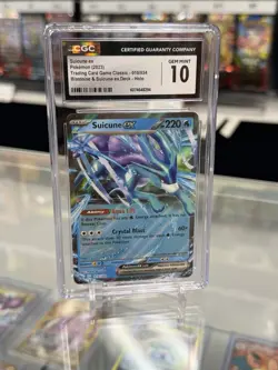 SUICUNE EX POKEMON 2023 BLASTOISE & SUICUNE EX HOLO CGC 10 - Image 1