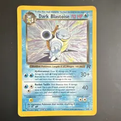 Pokemon TCG Dark Blastoise Team Rocket 3/82 Holo Rare Unlimited 70 HP - Image 1