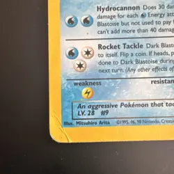 Pokemon TCG Dark Blastoise Team Rocket 3/82 Holo Rare Unlimited 70 HP - Image 5